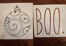 Load image into Gallery viewer, DOUBLE SIDED FALL/CHRISTMAS SIGN
