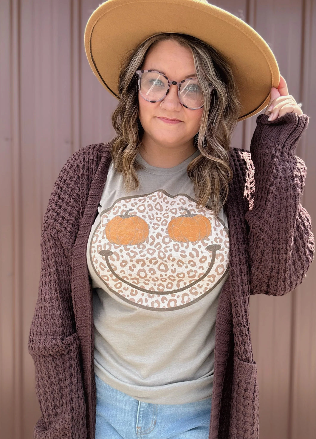 PUMPKIN SMILEY FACE TEE