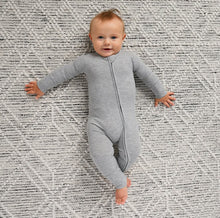 Load image into Gallery viewer, EVAN RIBBED ZIPPER ROMPER
