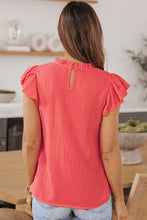 Load image into Gallery viewer, ROSE FLUTTER SLEEVE BLOUSE
