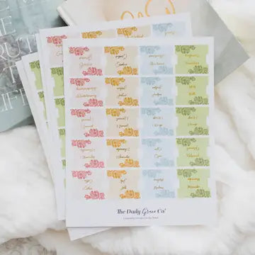 SPRING FLORAL BIBLE TABS
