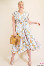 Load image into Gallery viewer, PICKING WILD FLOWERS MIDI DRESS
