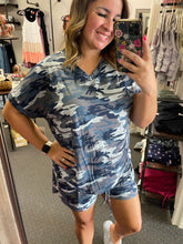 Load image into Gallery viewer, BLUE GRAY CAMO LOUNGE SET
