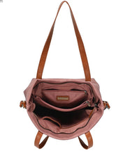 Load image into Gallery viewer, MAUVE VEGAN LEATHER TOTE
