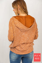 Load image into Gallery viewer, CAMEL PLUS RIBBED KNIT PULLOVER

