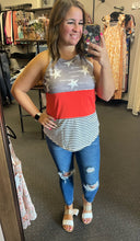 Load image into Gallery viewer, AMERICAN FLAG COLORBLOCK TANK
