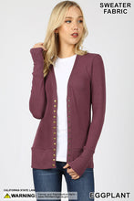 Load image into Gallery viewer, SNAP BUTTON CARDIGAN
