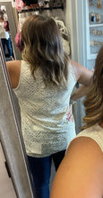 Load image into Gallery viewer, OATMEAL LACE BACK TANK
