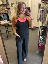 Load image into Gallery viewer, BLACK CAMI WIDE LEG JUMPSUIT
