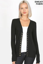 Load image into Gallery viewer, SNAP BUTTON CARDIGAN
