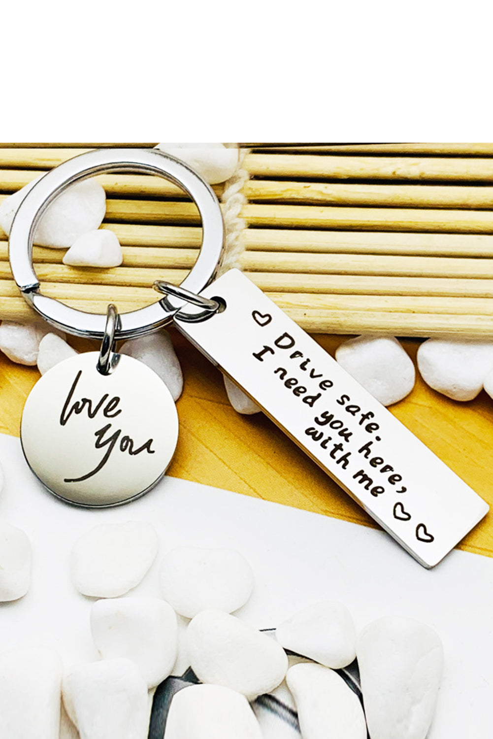 DRIVE SAFE LOVE YOU KEYCHAIN