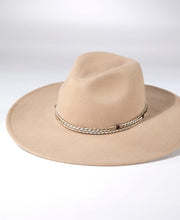 Load image into Gallery viewer, WIDE BRIMMED BEIGE HAT
