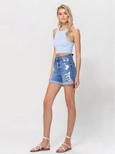 Load image into Gallery viewer, VERVET BLUE DISTRESSED SHORTS

