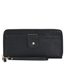 Load image into Gallery viewer, BLACK LARGE WALLET WRISTLET
