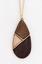 Load image into Gallery viewer, WOODEN PENDANT NECKLACE
