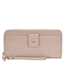 Load image into Gallery viewer, BEIGE LARGE WALLET WRISTLET
