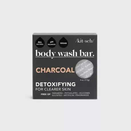 KITSCH CHARCOAL DETOXIFYING BODY WASH BAR