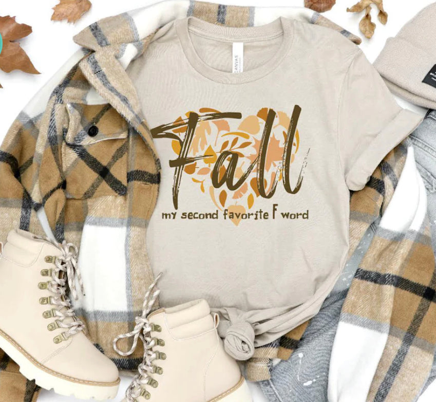 FALL MY SECOND FAVORITE F WORD TEE