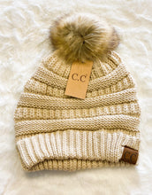 Load image into Gallery viewer, CC FUR POM BEANIE
